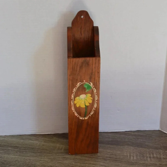Hand Painted Wall  Mount Matchstick Holder - Picture 1 of 9